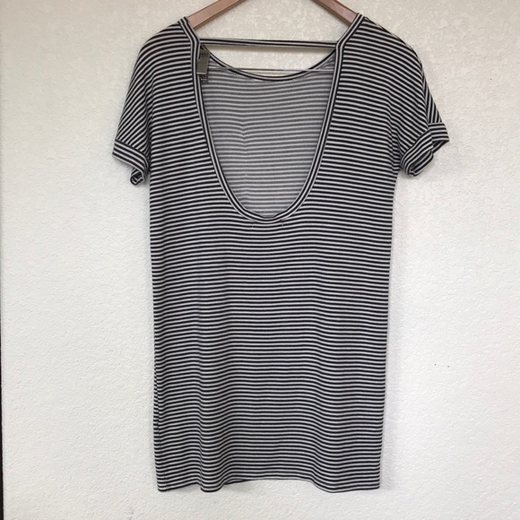 Obey striped SOFTEST mini t shirt dress blue/white - Picture 3 of 5